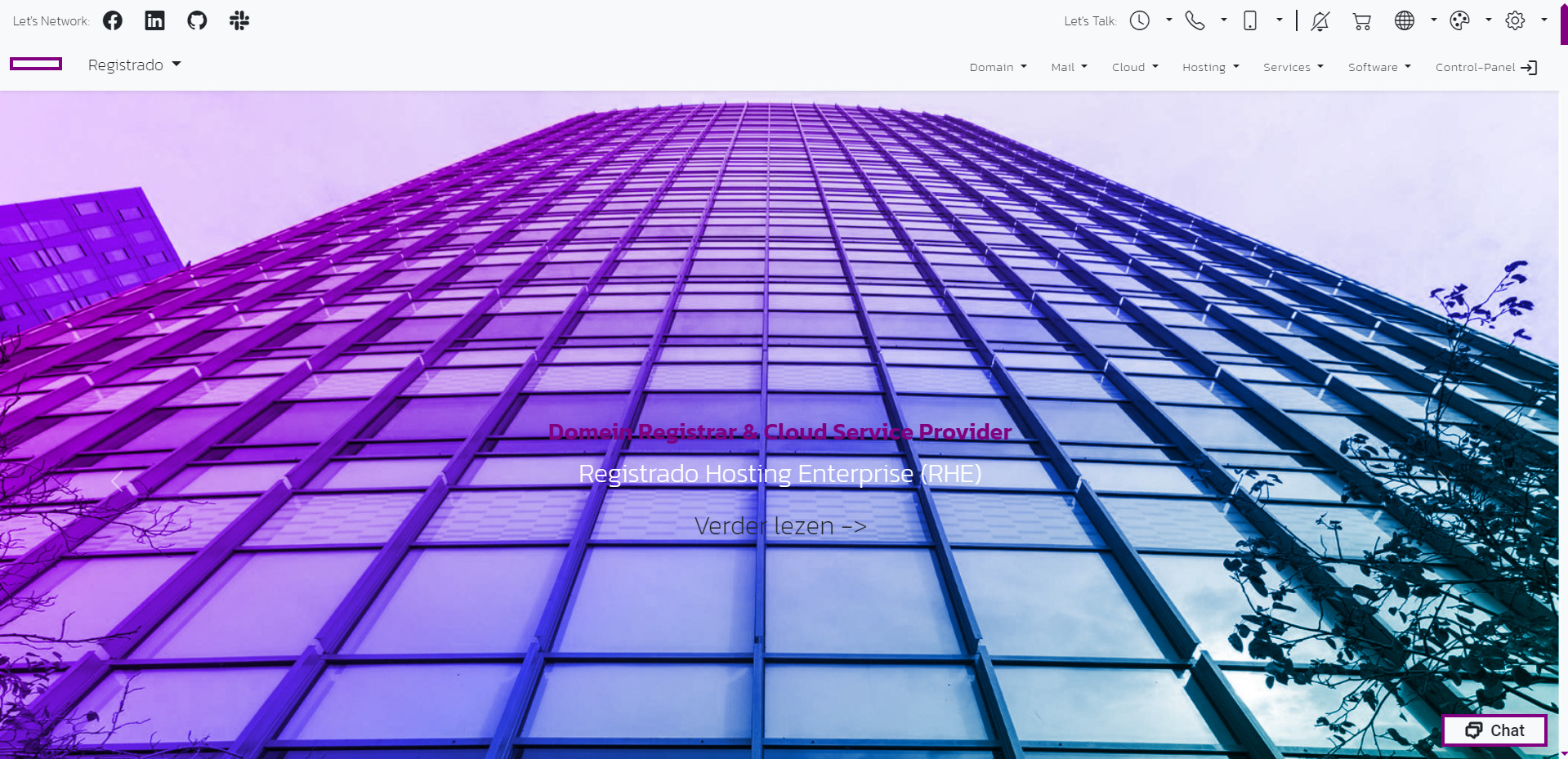 Screenshot Registrado Website